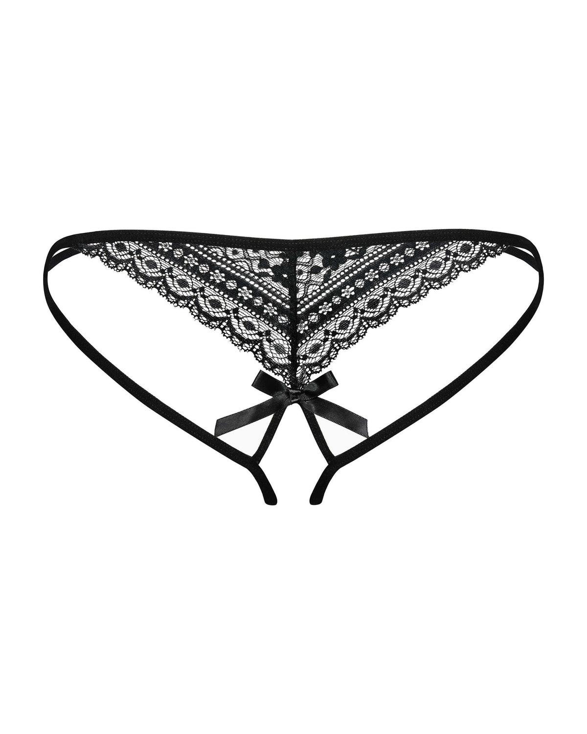 A further look at the Picantina black open string thong