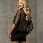 An alternate view of the Punker black dress