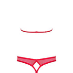 An additional view of the red ouvert mesh set
