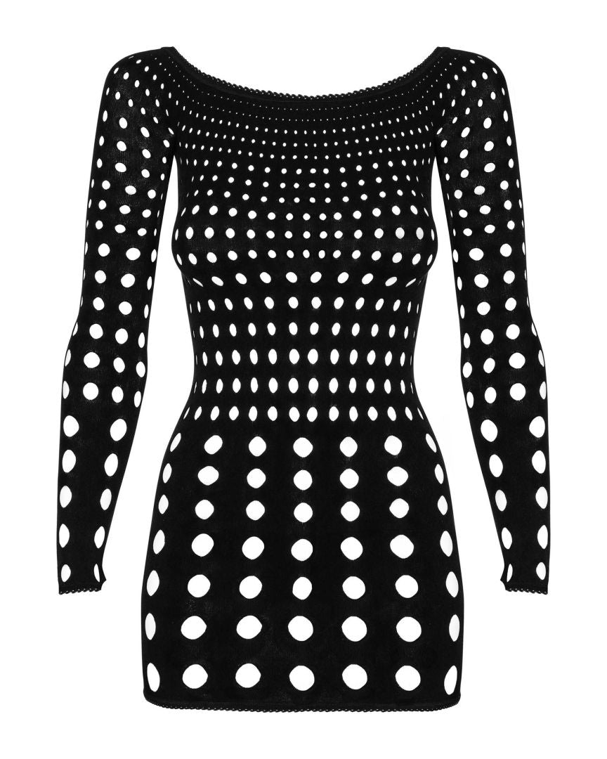 The Rocker black sexy dress, seen from a different angle