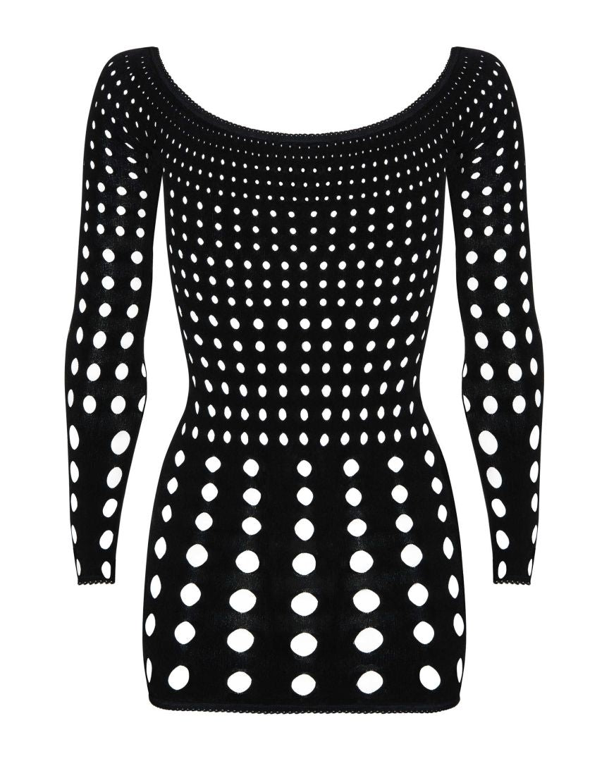 A further look at the Rocker black sexy dress
