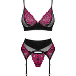 A further look at the Rosenty black floral mesh set
