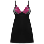 A further look at the Rosenty black lace and mesh chemise