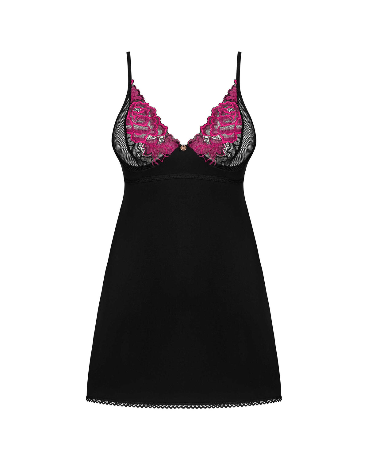 A further look at the Rosenty black lace and mesh chemise
