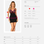 One more view of the Rosenty black lace and mesh chemise