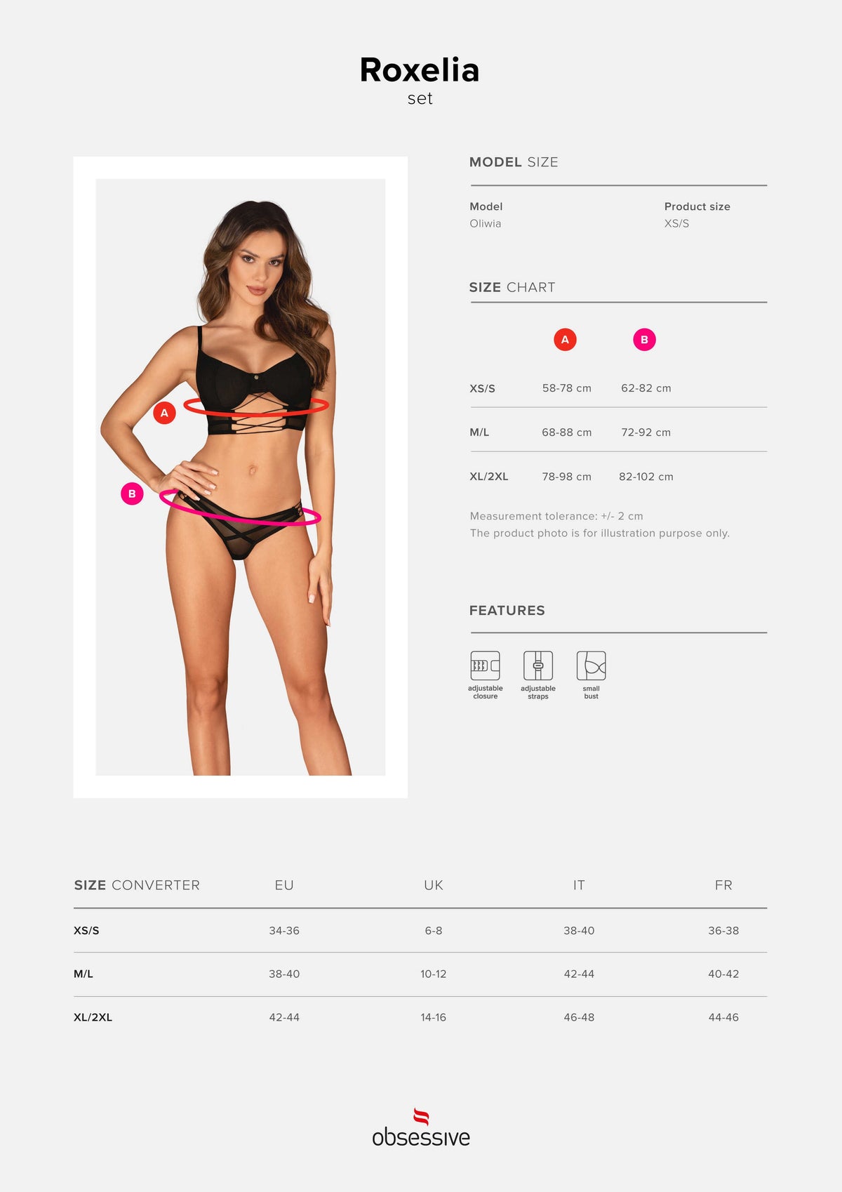 One more view of the Roxelia black mesh bra and thong set