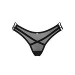 A different perspective on the Roxelia black strappy transparent thong