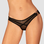 A further look at the Roxelia black strappy transparent thong