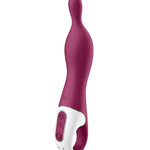 A-Mazing 1 berry curved A-spot vibrator with flexible tip by Satisfyer