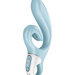 Love Me blue rabbit vibrator with wavy clitoral stimulator by Satisfyer