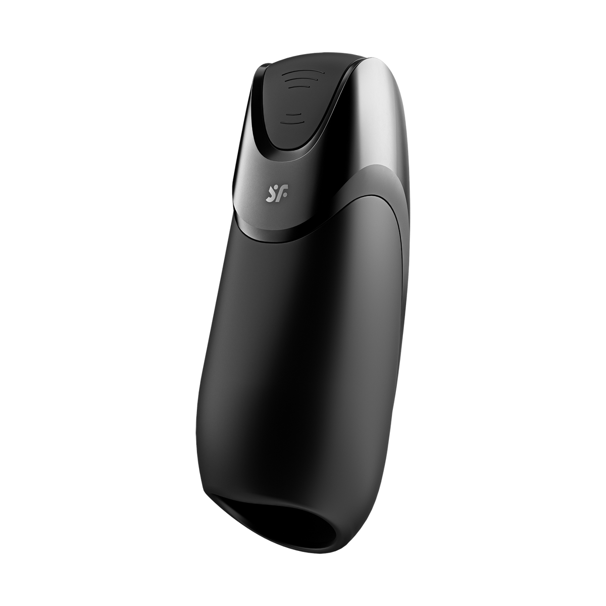 Men Vibration+ black app-enabled glans vibrator by Satisfyer