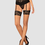 A further look at the Serafia beige and black lace stockings