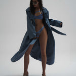 Another angle of the Shaderi blue underwired bra