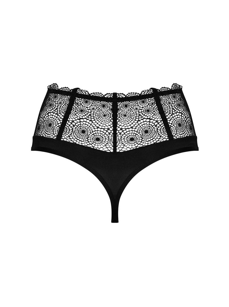 The Sharlotte black high-waist panties, shown in an alternate image