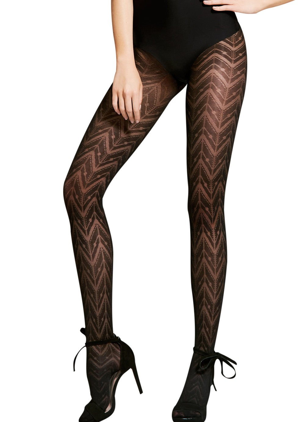 Additional view of the Sincere black 40 denier tights