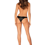 The Viranes black glossy panties seen from another angle
