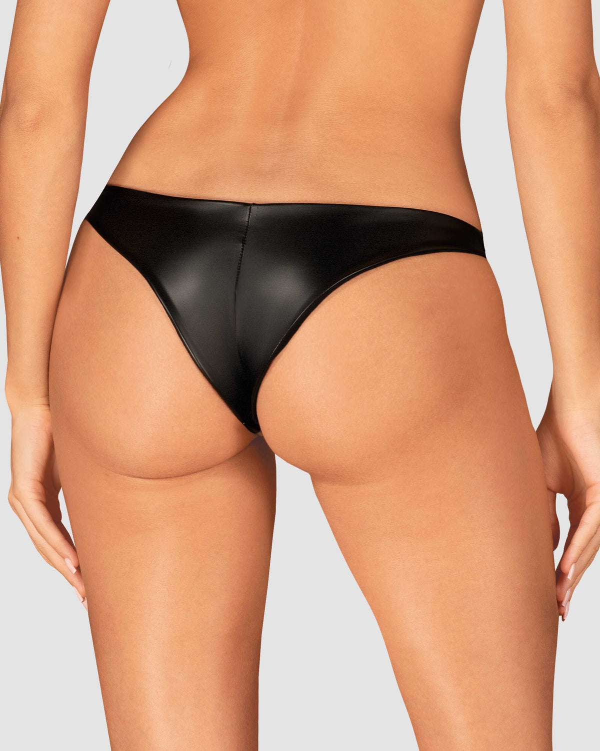 A further look at the Viranes black glossy panties
