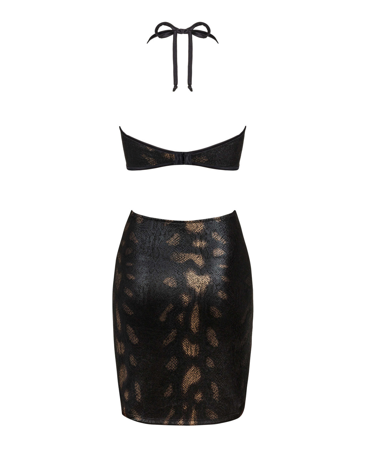 The Vivianty black bandeau dress, seen from a different angle