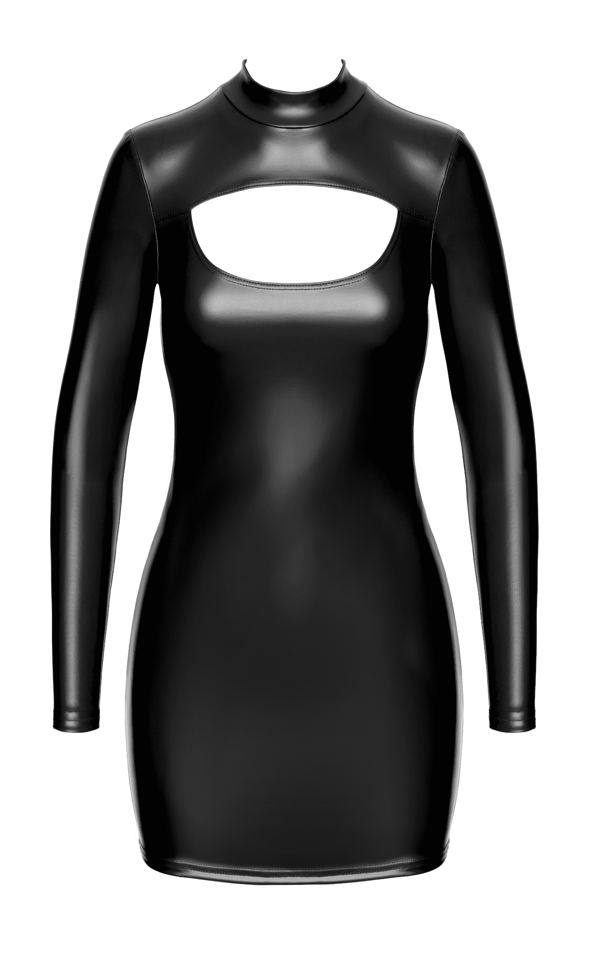 A further look at the Vixen black wetlook bodycon dress