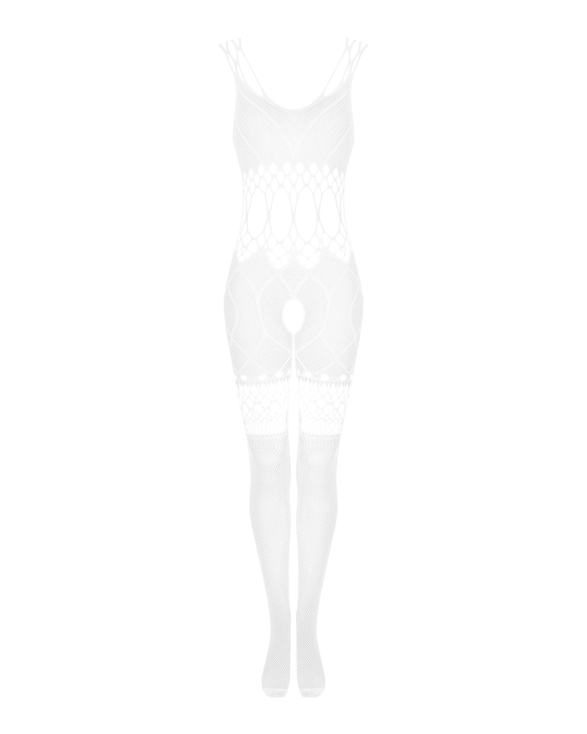The white mesh bodystocking, seen from a different angle