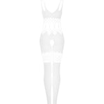 One more view of the white mesh bodystocking