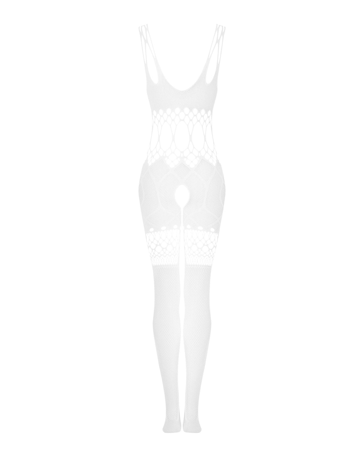 One more view of the white mesh bodystocking