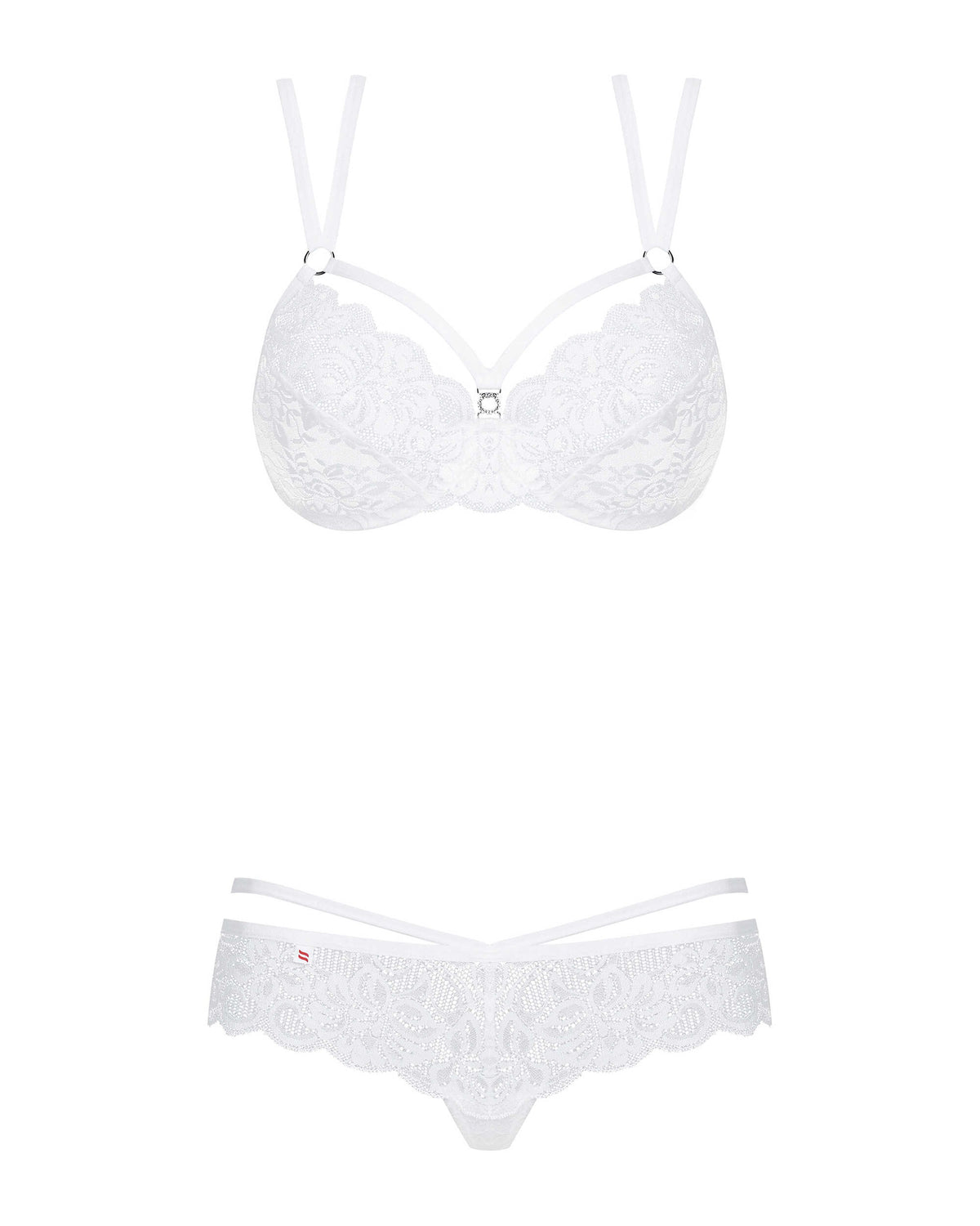 A further look at the white underwire lace set