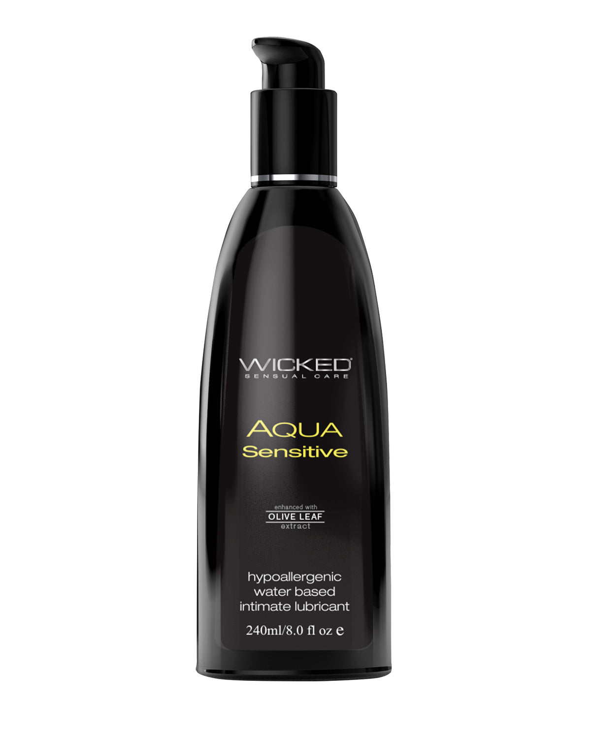 Aqua Sensitive hypoallergenic unscented water based lubricant by Wicked Sensual Care