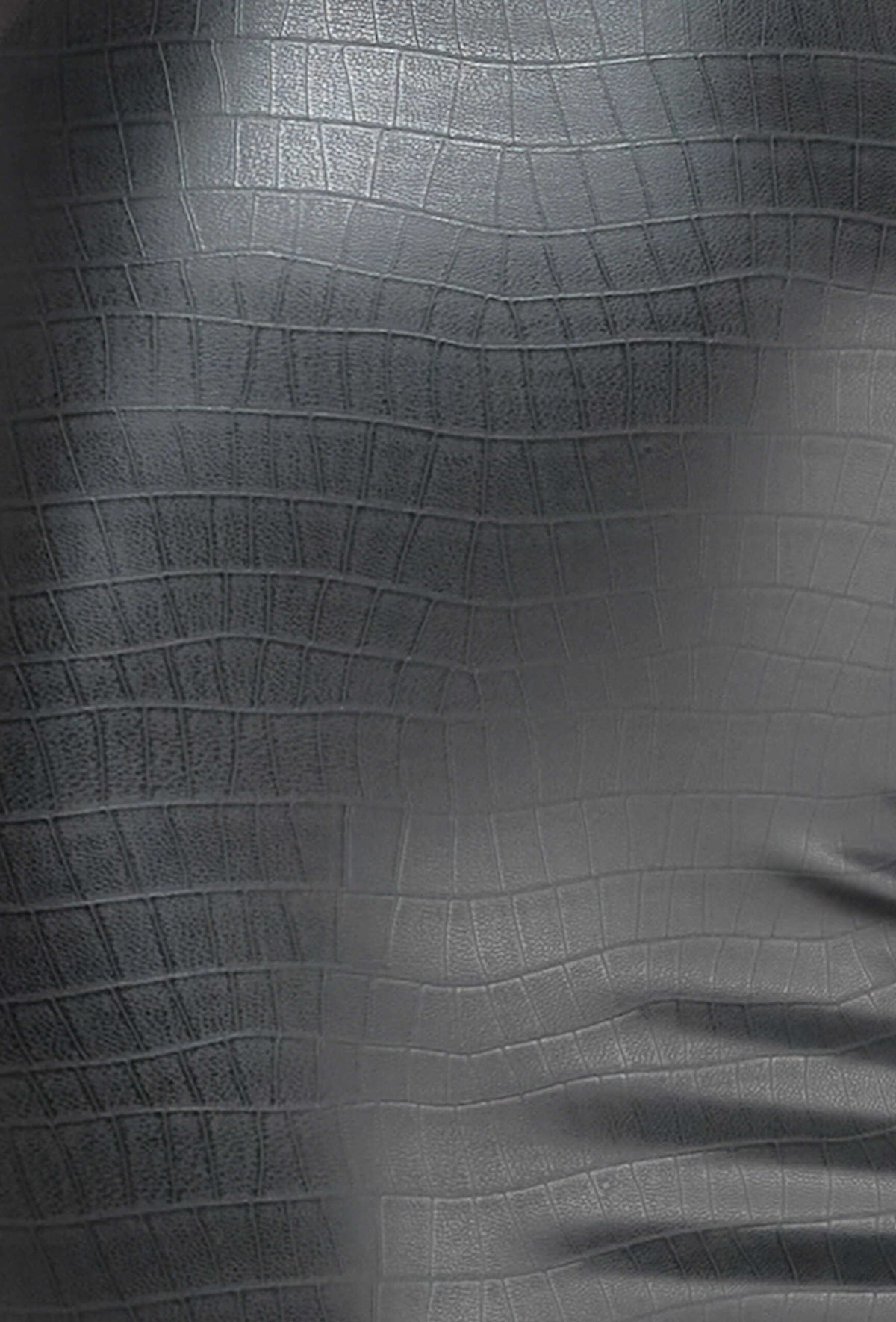 The Wild Crocodile black printed wetlook thong seen from another angle