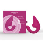 Blend vibrant pink rabbit vibrator with Pleasure Air and G-spot vibration by Womanizer