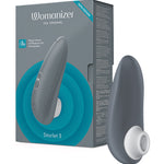 Starlet 3 gray compact waterproof Pleasure Air clitoral stimulator by Womanizer