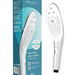 Wave chrome shower head and water massage clitoral stimulator by Womanizer