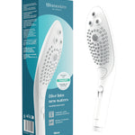 Wave white shower head and water massage clitoral stimulator by Womanizer