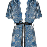 A further look at the Yassmyne black and blue peignoir robe
