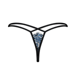 One more view of the Yassmyne blue lace thong