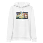 Venus white organic and recycled unisex eco hoodie by nympho life