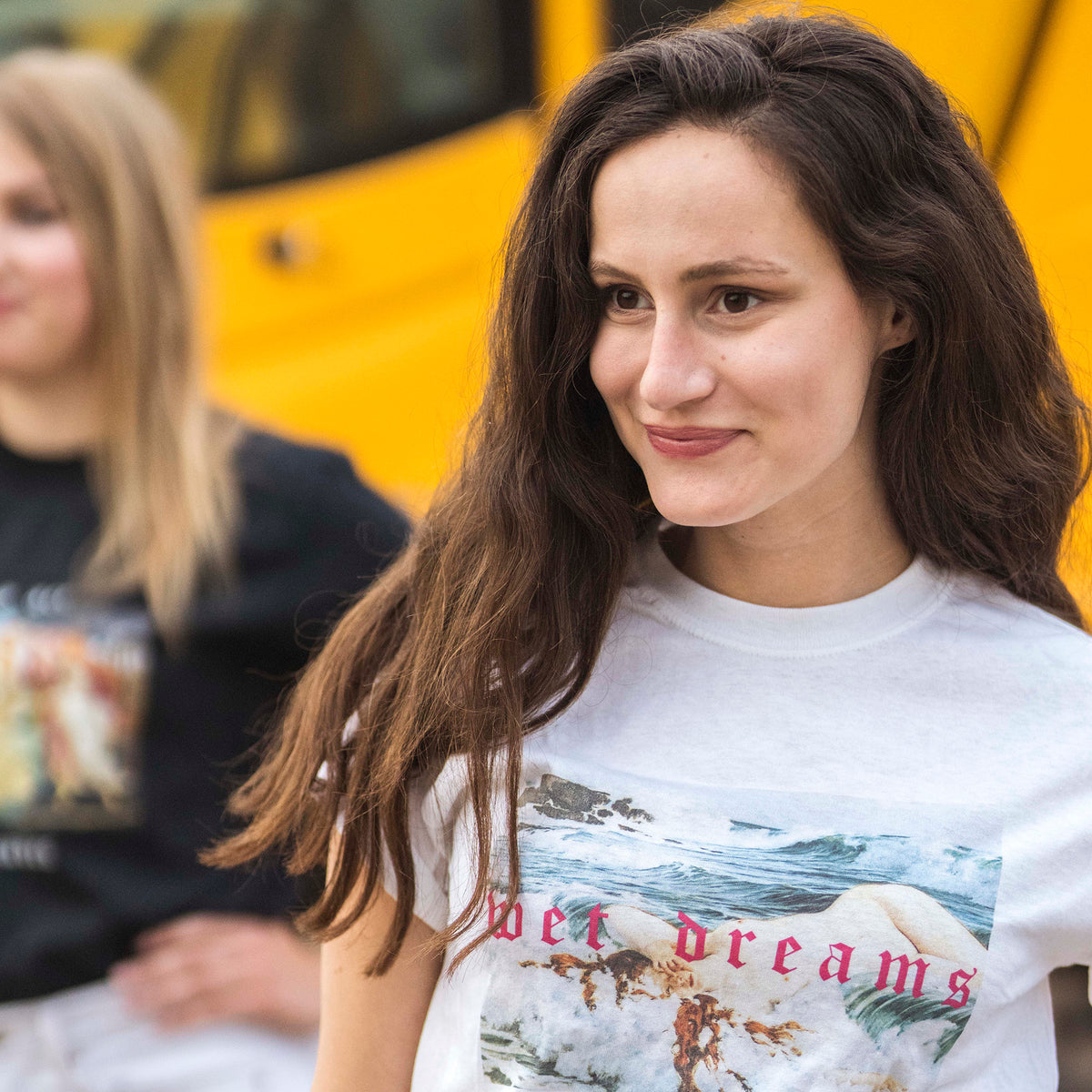 Alternate view of the unisex Wet Dreams organic cotton tee