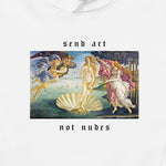 Alternate view of the white unisex Venus eco hoodie